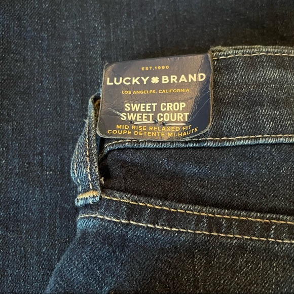 NWT Lucky Sweet Crop Sweet Court Mid-Rise Jeans